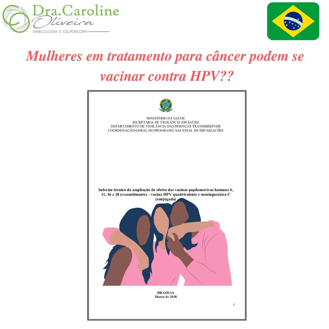 Pacientes em tratamento para câncer podem se vacinar contra HPV?