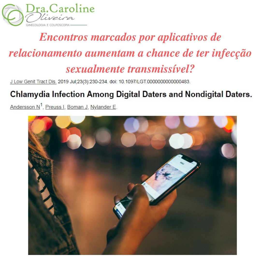 Encontros marcados por aplicativos de relacionamento aumentam a chance de ter infecção sexualmente transmissível?