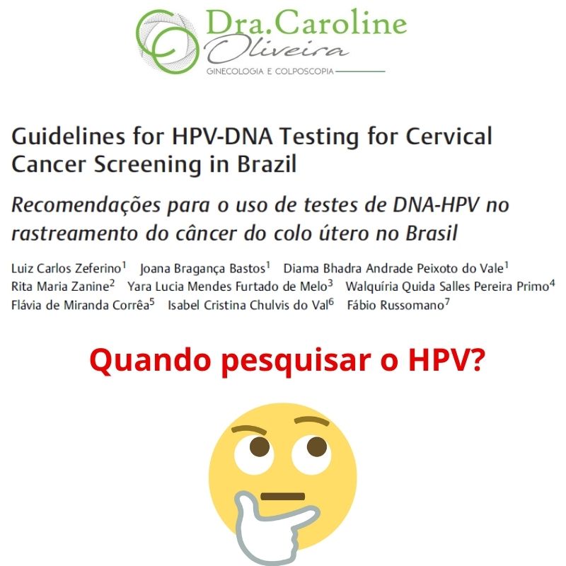 Quando fazer a pesquisa do HPV no colo uterino?