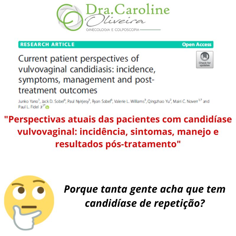Perspectivas das pacientes com candidíase vulvovaginal: incidência, sintomas, manejo e resultados pós-tratamento